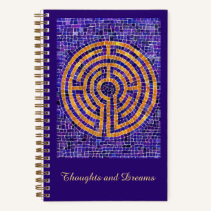 LABYRINTH-MOSAIK 5,5x8,5 Spiralblock Notizblock