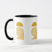 Labyrinth of Light – Sun and Golden Spiral Mug Tasse (Links)