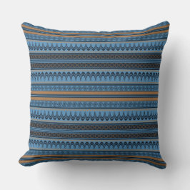 Labyrinth of Luxury: Minoan Sky Blue Throw Kissen