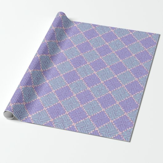 Labyrinth-Patchwork Geschenkpapier (Ungerollt)