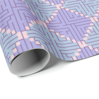 Labyrinth-Patchwork Geschenkpapier