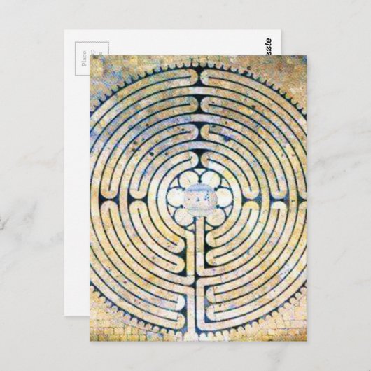 Labyrinth Postkarte (Vorne/Hinten)