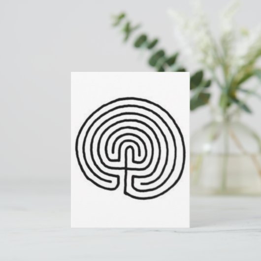 Labyrinth Postkarte (Stehend Vorderseite)