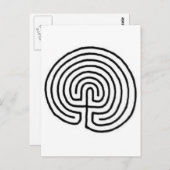 Labyrinth Postkarte (Vorne/Hinten)