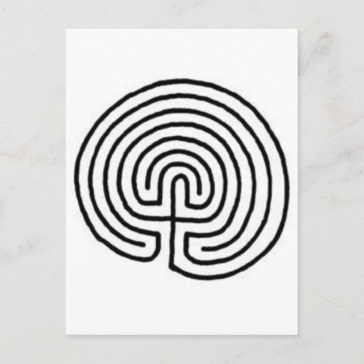 Labyrinth Postkarte (Vorderseite)