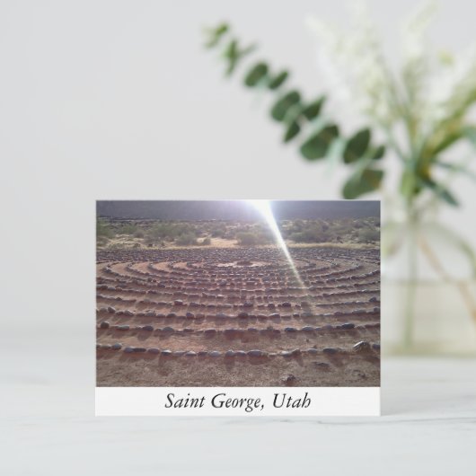 Labyrinth Postkarte (Stehend Vorderseite)