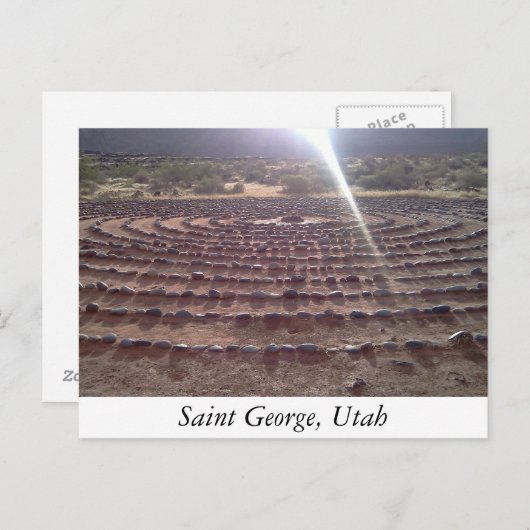 Labyrinth Postkarte (Vorne/Hinten)