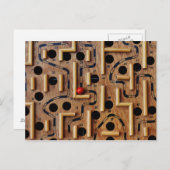 Labyrinth-Postkarte Postkarte (Vorne/Hinten)