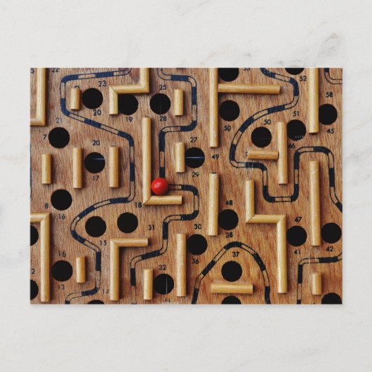 Labyrinth-Postkarte Postkarte (Vorderseite)