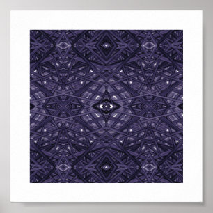 Labyrinth Purpur Abstrakt Alcohol Ink Kunst Poster