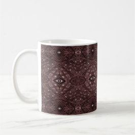 Labyrinth rotes abstraktes Alkohol-Tinten-Kunstwer Kaffeetasse