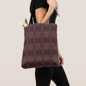 Labyrinth rotes abstraktes Alkohol-Tinten-Kunstwer Tasche (Von Nahem)