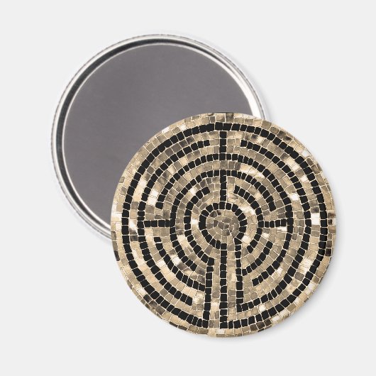 LABYRINTH / Round Magnet (Vorderseite/Rückseite)