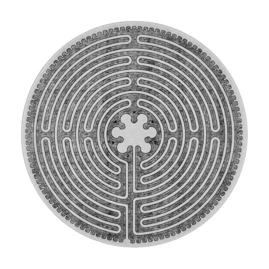 Labyrinth Schneidebrett (Vorderseite)