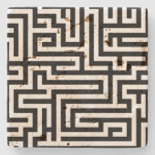 Labyrinth Steinuntersetzer (Vorderseite)