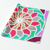 Labyrinth Sun Mandala Pattern Geschenkpapier (Ungerollt)