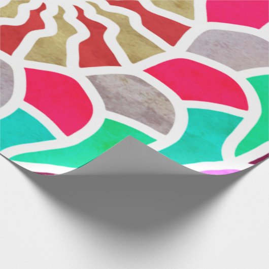 Labyrinth Sun Mandala Pattern Geschenkpapier (Ecke)