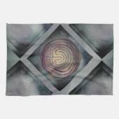 Labyrinth-Symbol Geschirrtuch (Horizontal)
