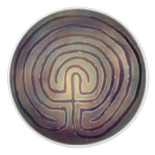 Labyrinth-Symbol Keramikknauf (Vorderseite)