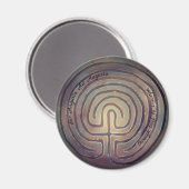 Labyrinth-Symbol Magnet (Vorderseite/Rückseite)