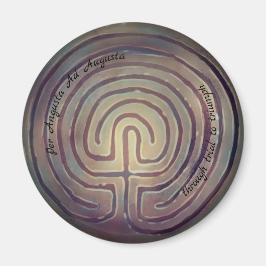 Labyrinth-Symbol Magnet (Vorne)