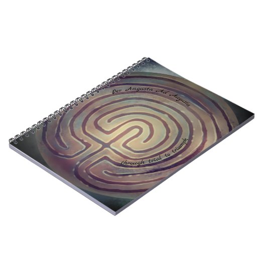 Labyrinth-Symbol-Notebook Notizblock (Linke Seite)
