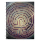 Labyrinth-Symbol-Notebook Notizblock (Vorderseite)
