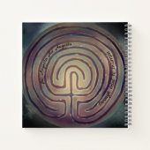Labyrinth-Symbol-Notebook Notizblock (Rückseite)