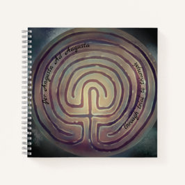 Labyrinth-Symbol-Notebook Notizblock