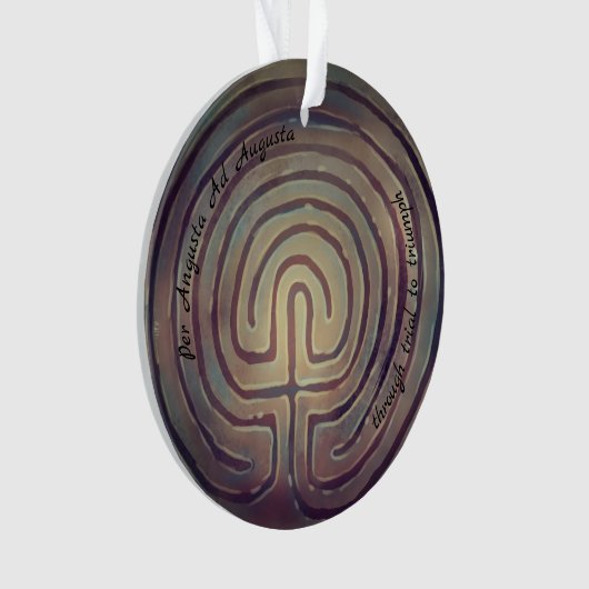 Labyrinth-Symbol Ornament (Vorderseite)
