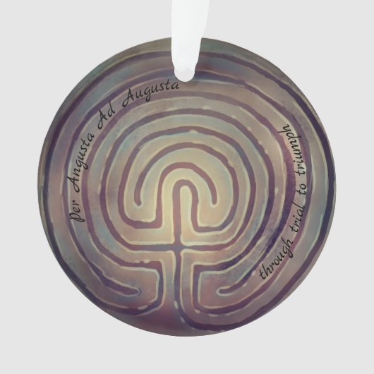 Labyrinth-Symbol Ornament (Vorderseite)