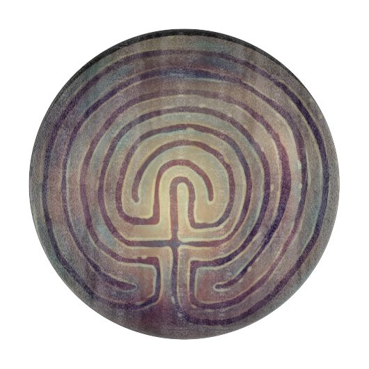 Labyrinth-Symbol Schneidebrett (Vorderseite)