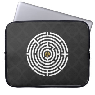 LABYRINTH TRISKELION DRIFACHE KELTISCHE SPIRALE LAPTOPSCHUTZHÜLLE