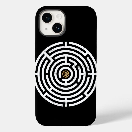 LABYRINTH TRISKELION TRIPLE CELTIC SPIRAL Case-Mate iPhone HÜLLE (Rückseite)