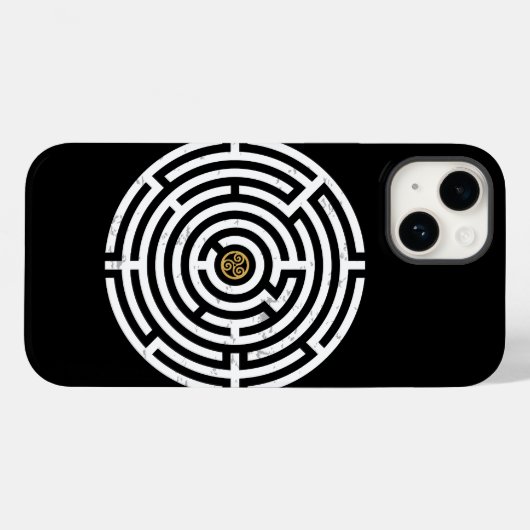 LABYRINTH TRISKELION TRIPLE CELTIC SPIRAL Case-Mate iPhone HÜLLE (Rückseite (Horizontal))