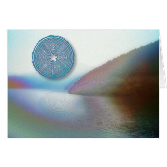 Labyrinth über Wasser (Vorderseite (Horizontal))