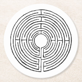 Labyrinth-Unterlagen Runder Pappuntersetzer