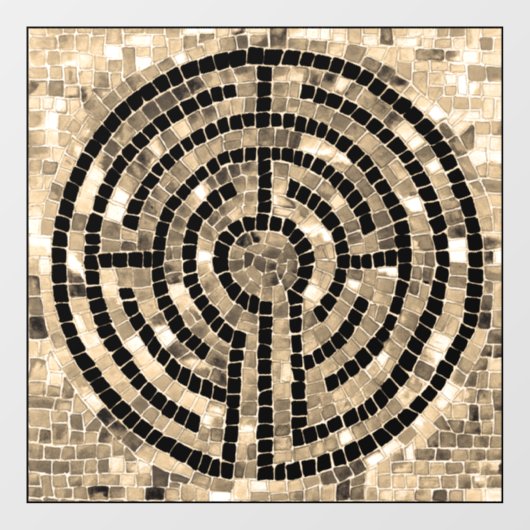 LABYRINTH V 12x12 Fensterheber Fensteraufkleber (Blatt)
