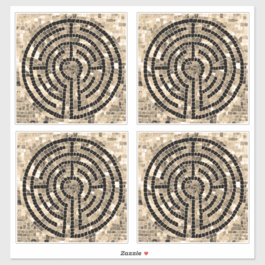 LABYRINTH V 14" (4 Small) Vinyl Sticker (Blatt)