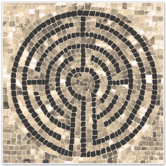 LABYRINTH V 14x14 Vinyl Sticker (Vorderseite)