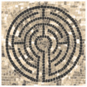 LABYRINTH V 2x2 Vinyl Sticker (Vorderseite)