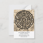 LABYRINTH V 3.5x2.5-Visitenkarte Mitteilungskarte (Vorderseite)