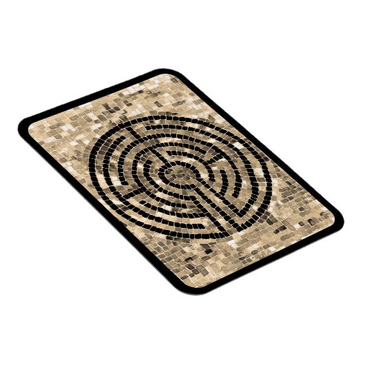 LABYRINTH V 3x4 Flexible Magnet - Schwarz (Rechte Seite)