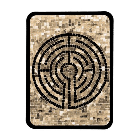 LABYRINTH V 3x4 Flexible Magnet - Schwarz (Vertikal)