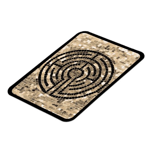 LABYRINTH V 3x4 Flexible Magnet - Schwarz (Linke Seite)