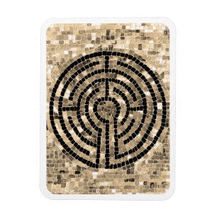 LABYRINTH V 3x4 Flexible Magnet - Weiß