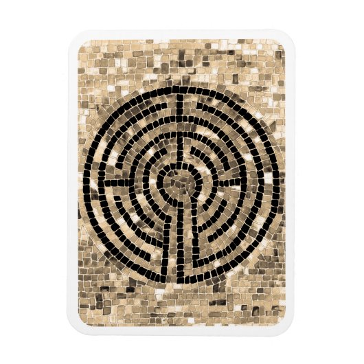 LABYRINTH V 3x4 Flexible Magnet - Weiß (Vertikal)