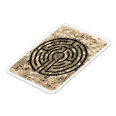 LABYRINTH V 3x4 Flexibler Magnet - Weiß (Linke Seite)