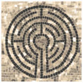 LABYRINTH V 4x4 Vinyl Sticker (Vorderseite)