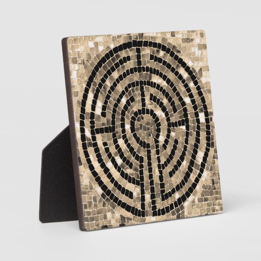 LABYRINTH V 5,25 Platz Plaque mit Easel Fotoplatte (Vorderseite)